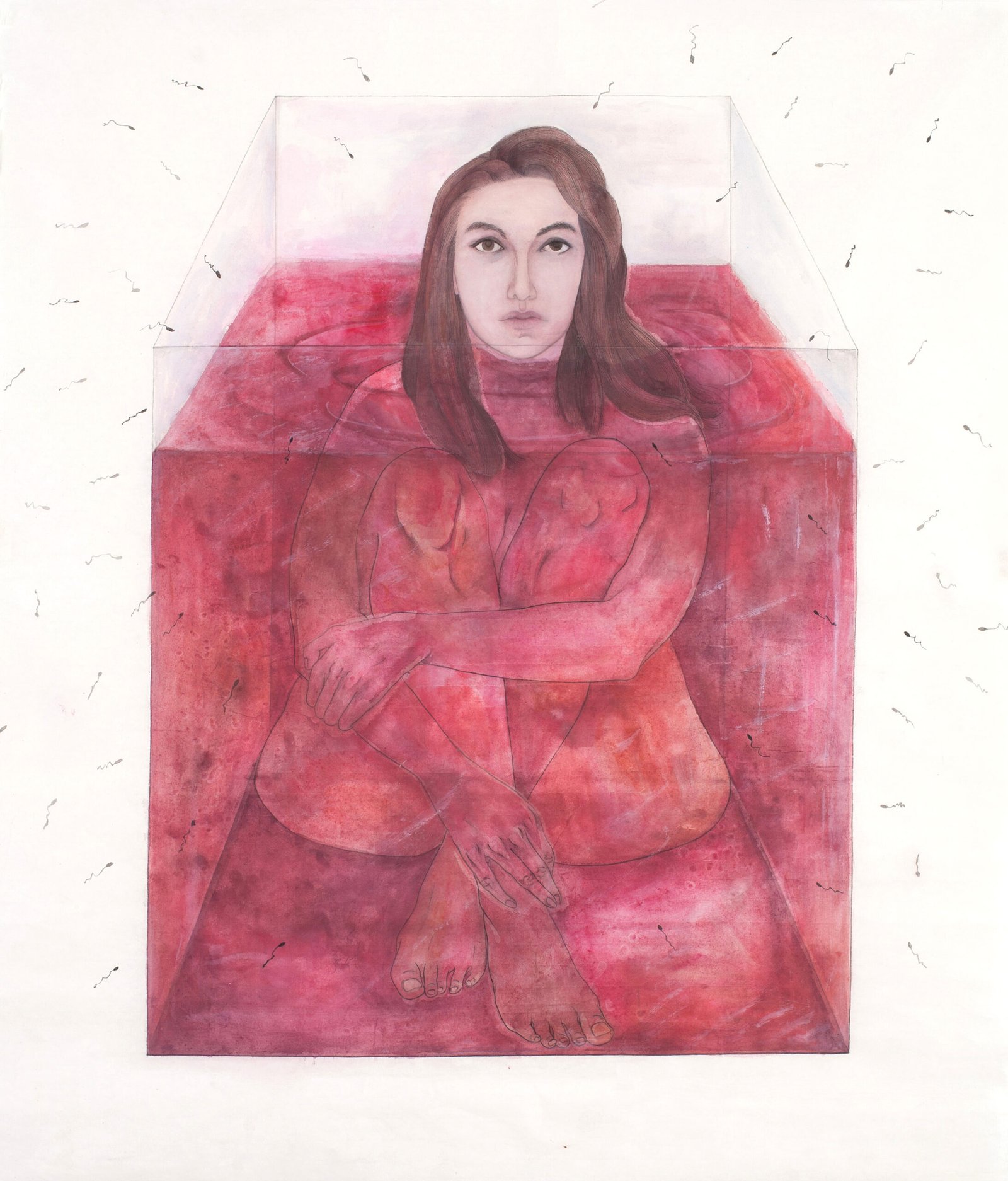 Untitled 01_Ink and watercolor on rice paper (chinese painting)_100 x 90 cm_2018